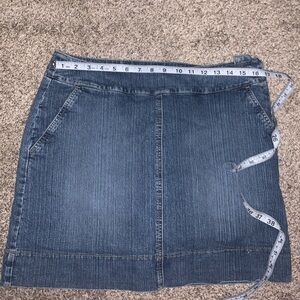 St. John's Bay Women's Blue Denim Skirt